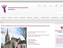 Tablet Screenshot of kirche-boehringen.de